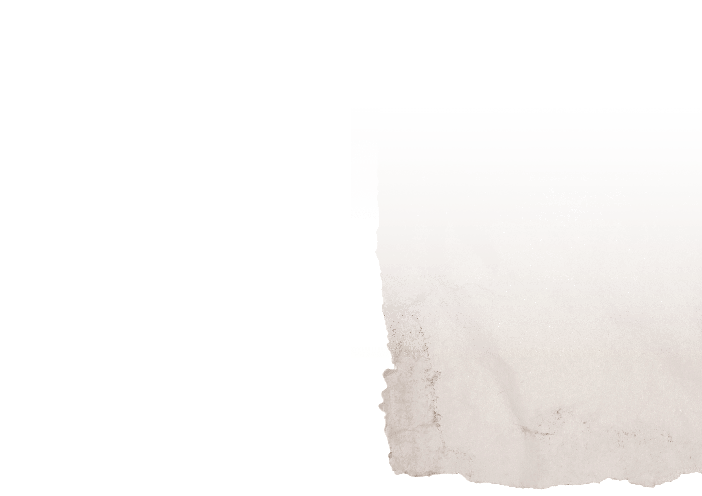 old rough paper over white background