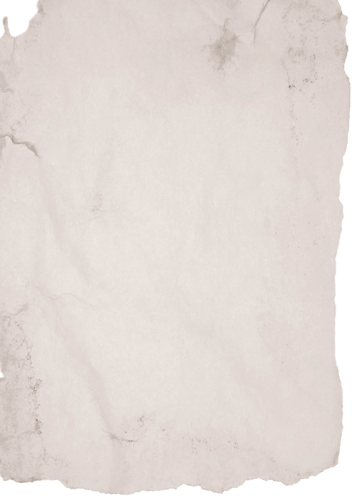 old rough paper over white background