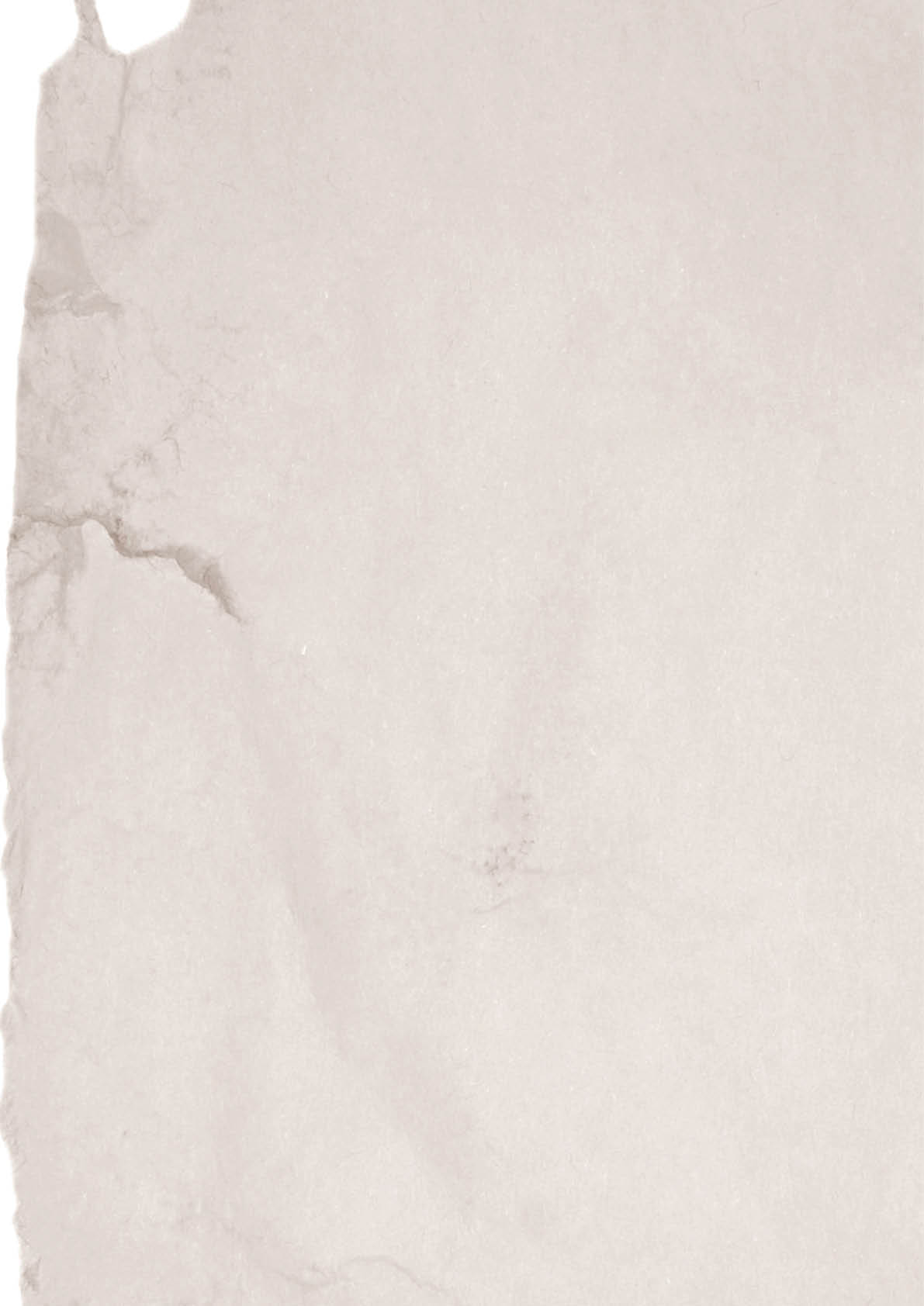 old rough paper over white background